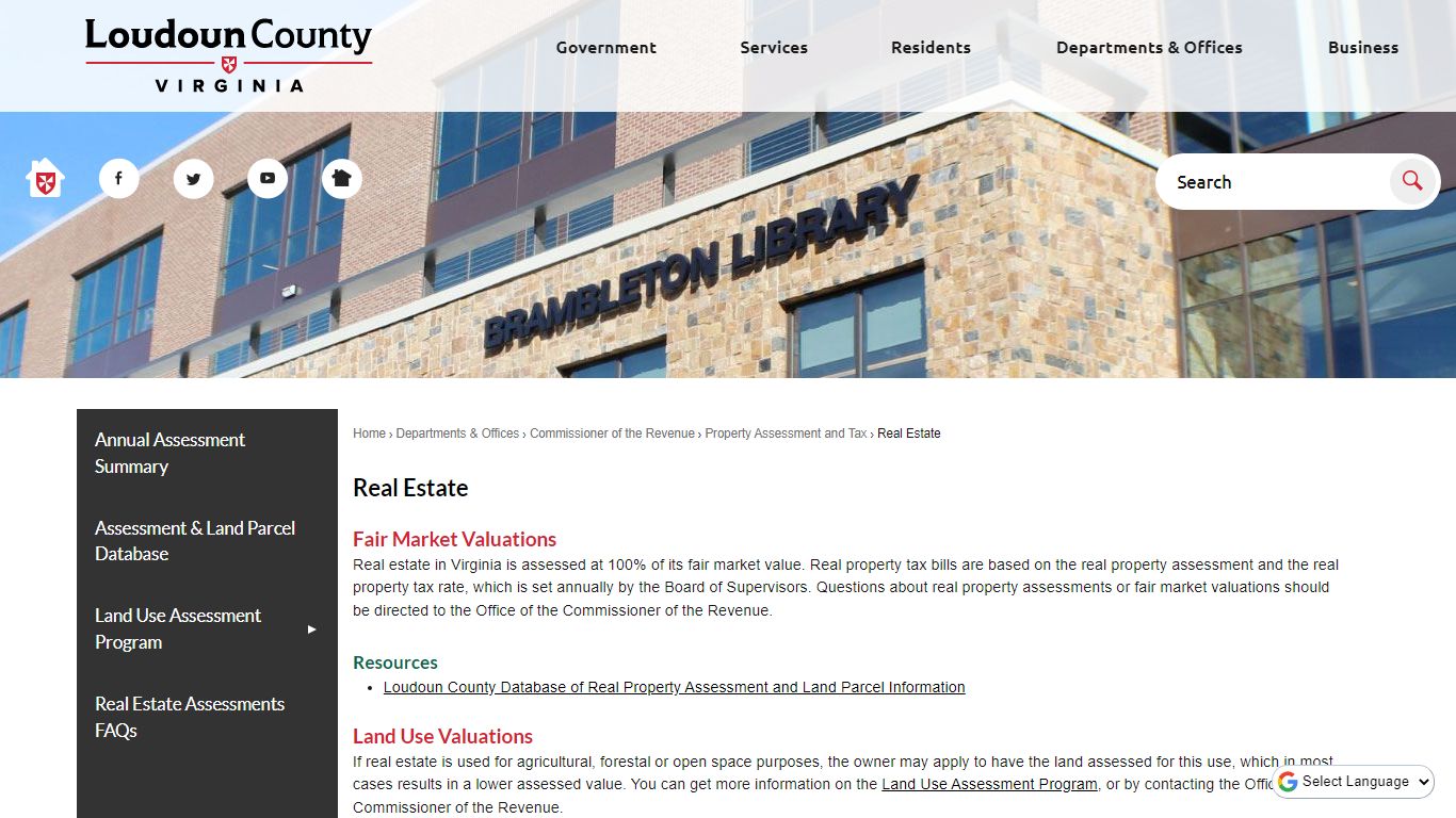 Real Estate | Loudoun County, VA - Official Website